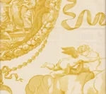 Chasse de Diane Toile, Gold Wallcoverings | Charles Burger