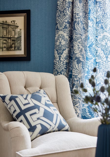 Roscoe Herringbone, Slate Blue