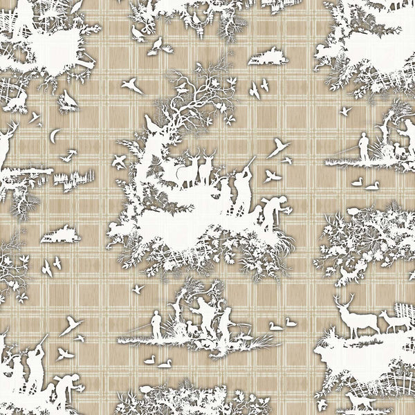 Classic Hunt Beige | Timorous Beasties Wallcovering