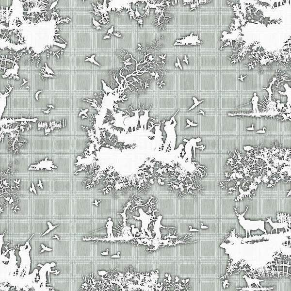 Classic Hunt Grey | Timorous Beasties Wallcovering