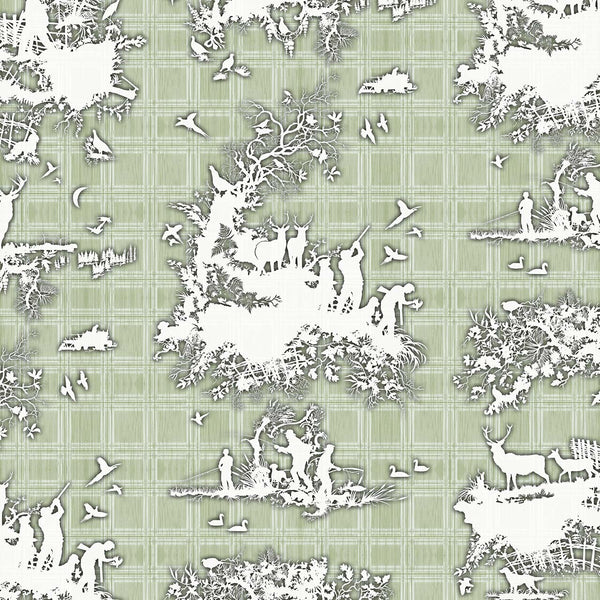 Classic Hunt Sage | Timorous Beasties Wallcovering