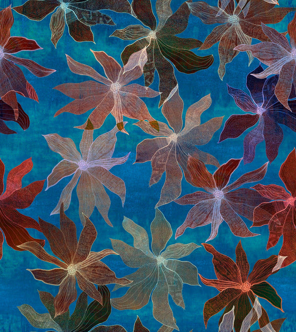 Clematis Oceana | Poppy Print Studio Wallcovering