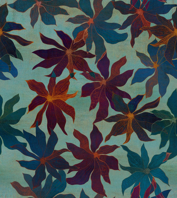 Clematis Tropic | Poppy Print Studio Wallcovering