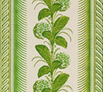 Climbing Hydrangea Fabric, Lime on Light Tint