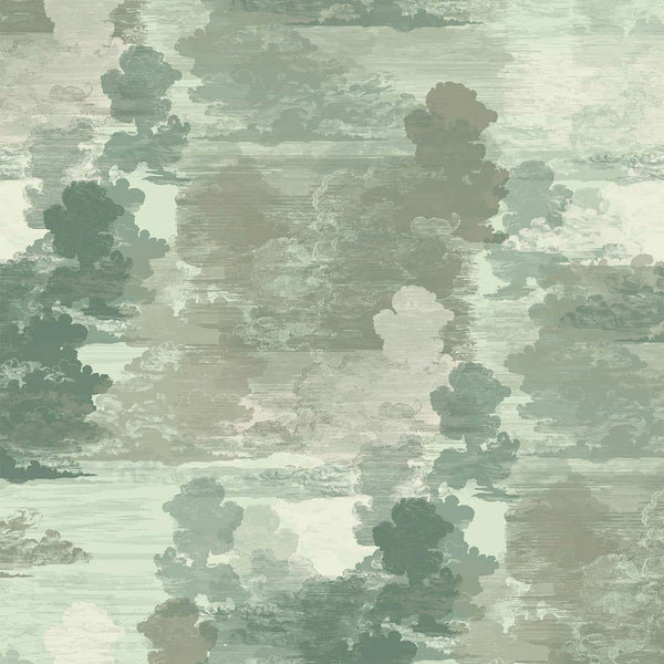Cloud Toile Greens | Timorous Beasties Wallcovering
