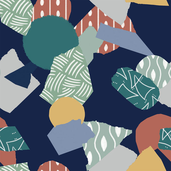 Collage Blueprint | Maison Martin Morel Wallcovering