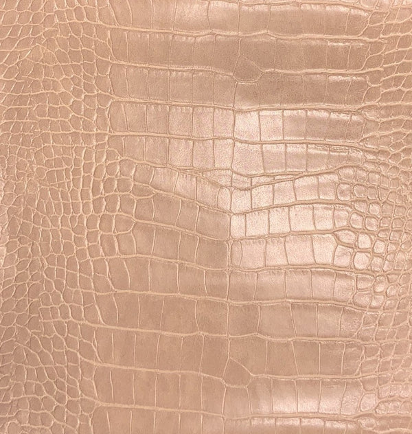 Le Embossed Croc Vista | Vegan Leather |  Antique Brown