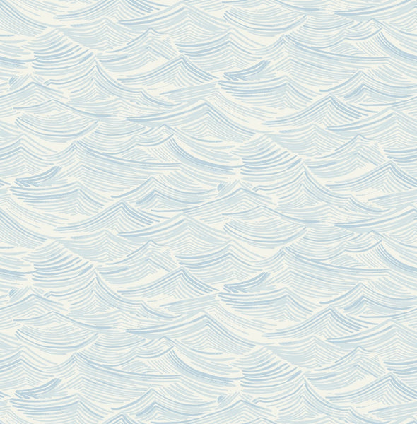 Malibu Calm Seas Wallpaper - Contemporary Kids & Nursery - Sky Blue | Malibu Wallpaper