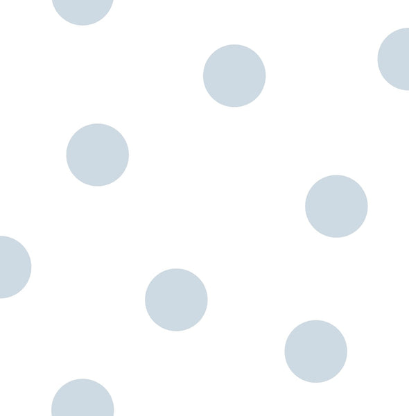 Malibu Dots Wallpaper - Contemporary Kids & Nursery - Powder Blue | Malibu Wallpaper