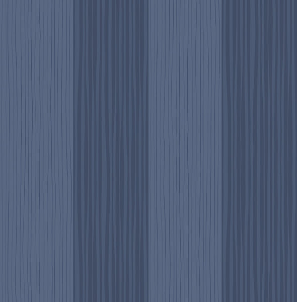 Malibu Stripes Wallpaper - Contemporary Kids & Nursery - Navy | Malibu Wallpaper