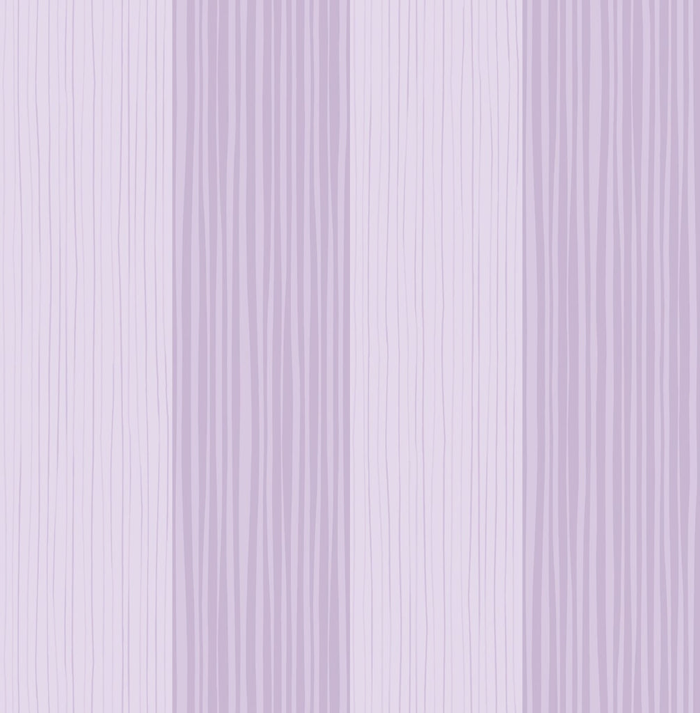 Malibu Stripes Wallpaper - Contemporary Kids & Nursery - Lilac | Malibu Wallpaper