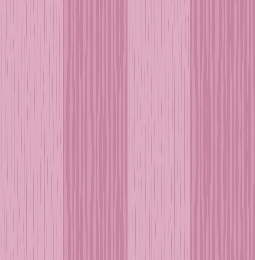 Malibu Stripes Wallpaper - Contemporary Kids & Nursery - Bubblegum | Malibu Wallpaper