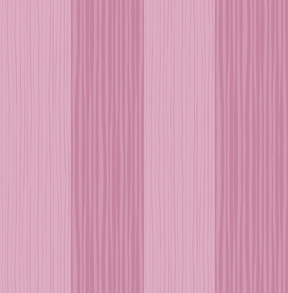 Malibu Stripes Wallpaper - Contemporary Kids & Nursery - Bubblegum | Malibu Wallpaper