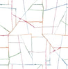 Malibu Geo Creative Wallpaper - Contemporary Kids & Nursery - Orange, Pink, and Green | Malibu Wallpaper