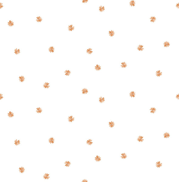 Malibu Little Daisy Wallpaper - Contemporary Kids & Nursery - Orange | Malibu Wallpaper