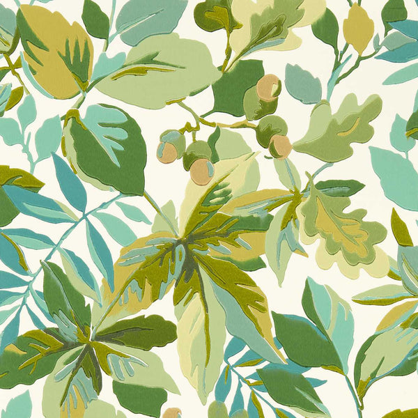 Robin`S Wood Botanical Green | Sanderson