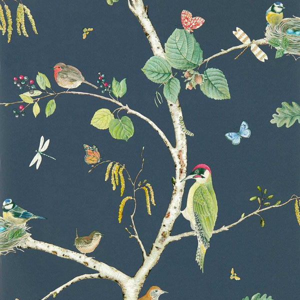 Woodland Chorus Charcoal | Sanderson