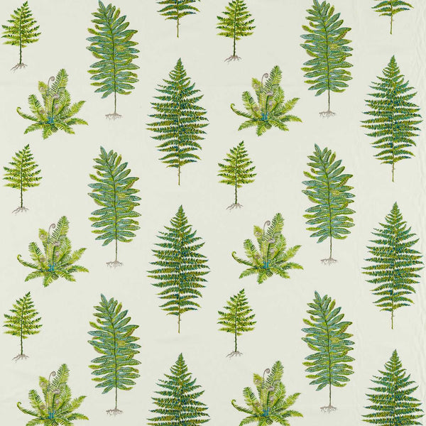 Fernery Embroidery Botanical Green | Sanderson