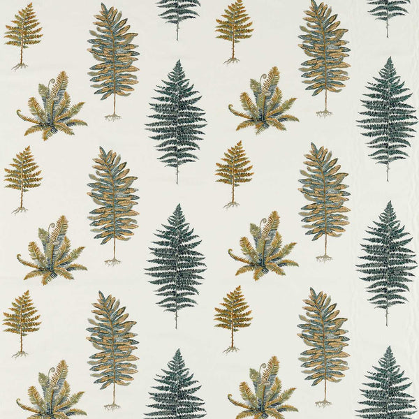 Fernery Embroidery Forest Green | Sanderson