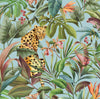 Malibu PS Tropical Leopard  Contemporary Animal Print - Gloss Sky Blue | Peel and Stick Removable Wallpaper