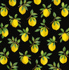 Malibu PS Lemoncello Contemporary Botanical - Black | Peel and Stick Removable Wallpaper