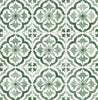 Malibu PS Sorento Tile Contemporary Tile - Jungle Green | Peel and Stick Removable Wallpaper