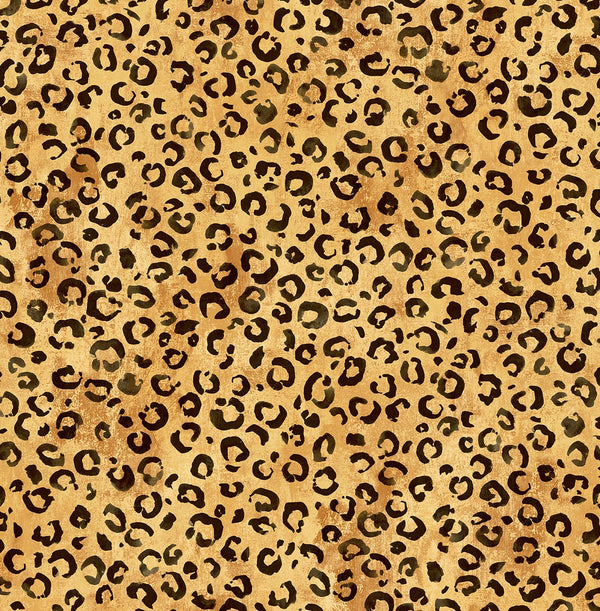Malibu Ps Classic Leopard Contemporary Animal Print - Natural Tan | Peel and Stick Removable Wallcovering