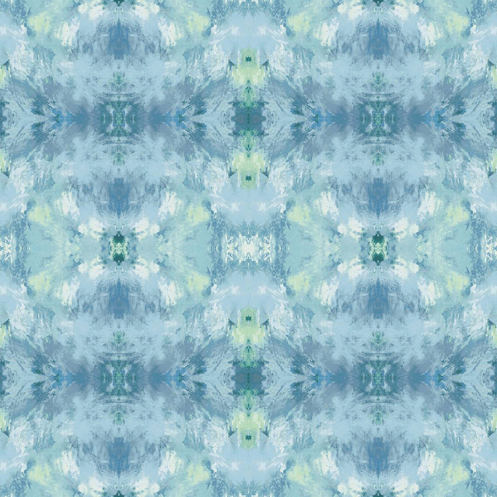 Malibu Kaleidoscope Wallpaper - Contemporary Abstract - Blue | Malibu Wallpaper