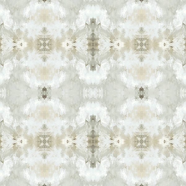 Malibu Kaleidoscope Wallpaper - Contemporary Abstract - Grey | Malibu Wallpaper