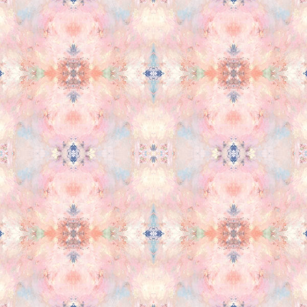 Malibu Kaleidoscope Wallpaper - Contemporary Abstract - Pink | Malibu Wallpaper