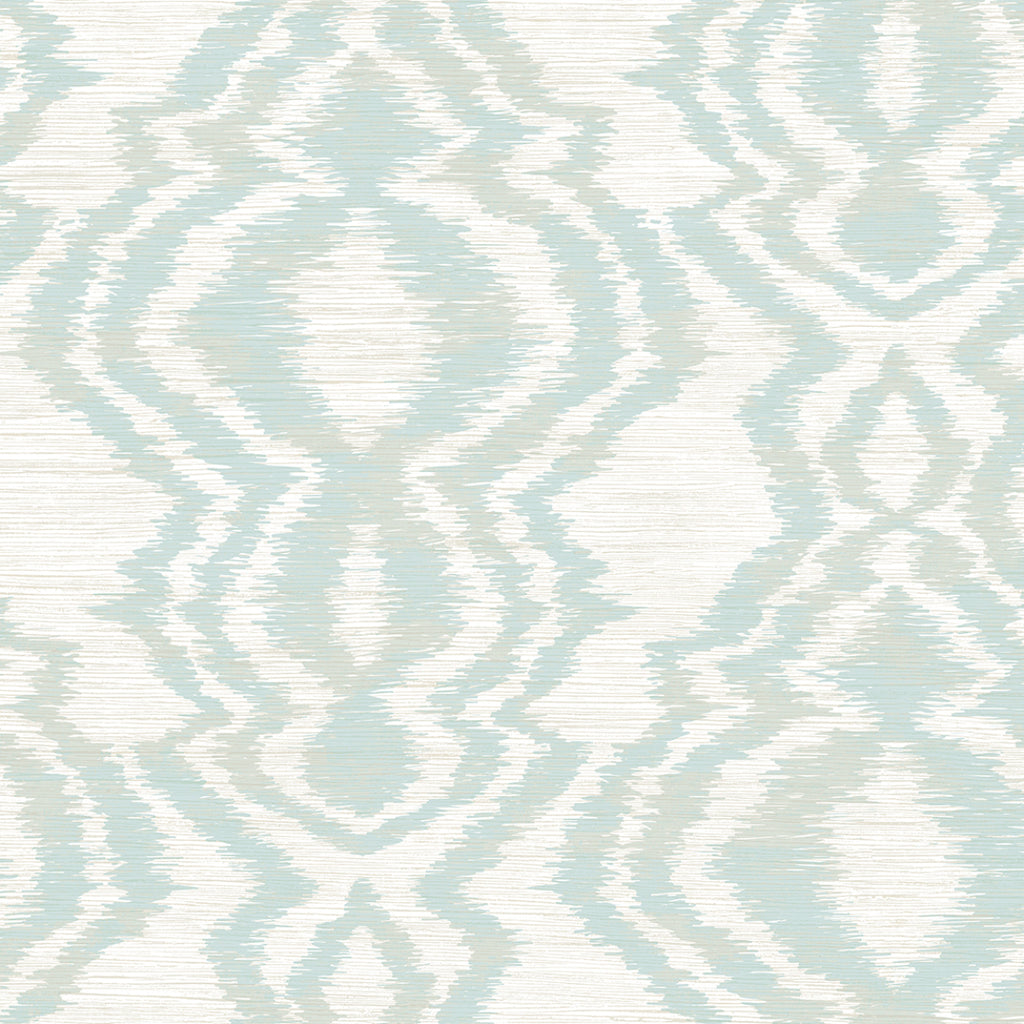 Malibu Moirella Wallpaper - Contemporary Abstract - Seaglass | Malibu Wallpaper