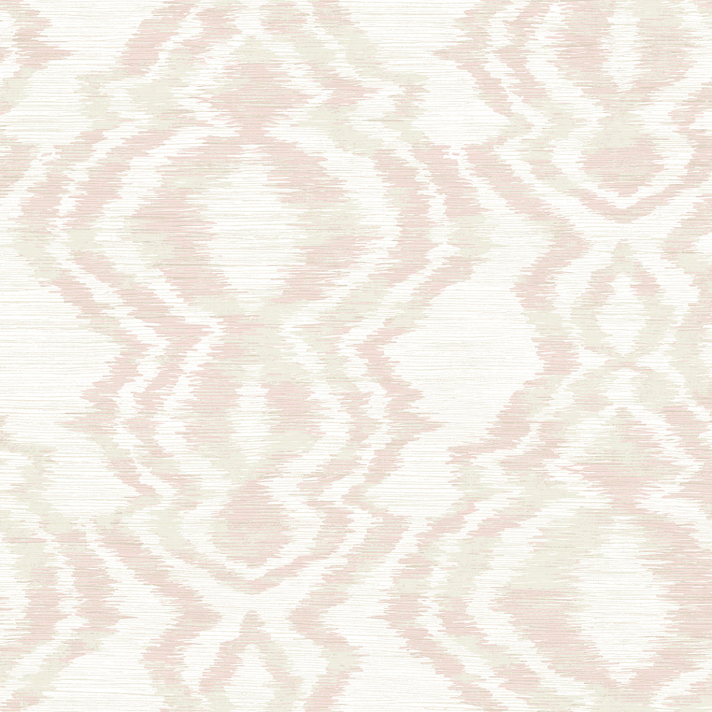 Malibu Moirella Wallpaper - Contemporary Abstract - Blush | Malibu Wallpaper