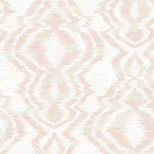 Malibu Moirella Wallpaper - Contemporary Abstract - Blush | Malibu Wallpaper