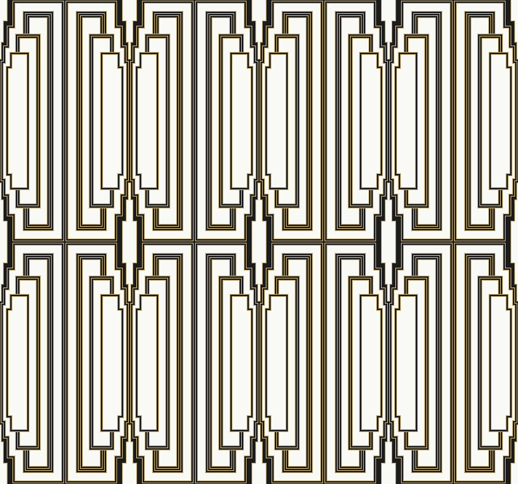 Malibu Manhattan Wallpaper - Contemporary Geometric - Contrasto | Malibu Wallpaper