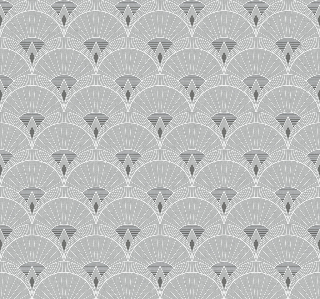 Malibu Chrysler Arches Wallpaper - Contemporary Geometric - Argos Grey | Malibu Wallpaper