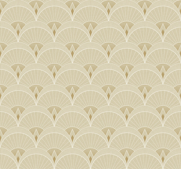 Malibu Chrysler Arches Wallpaper - Contemporary Geometric - Soft Beige | Malibu Wallpaper