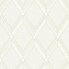 Malibu Brooklyn Diamond Wallpaper - Contemporary Geometric - Metallic Pearl | Malibu Wallpaper