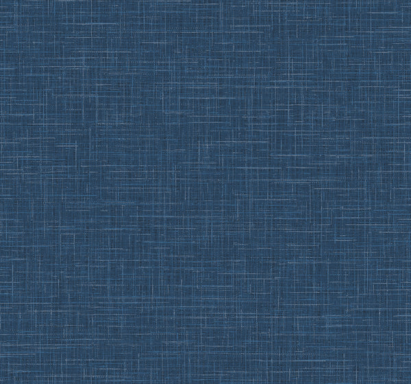 Glitter Faux Finish Contemporary Linen - Cobalt | Architectural Wallcoverings