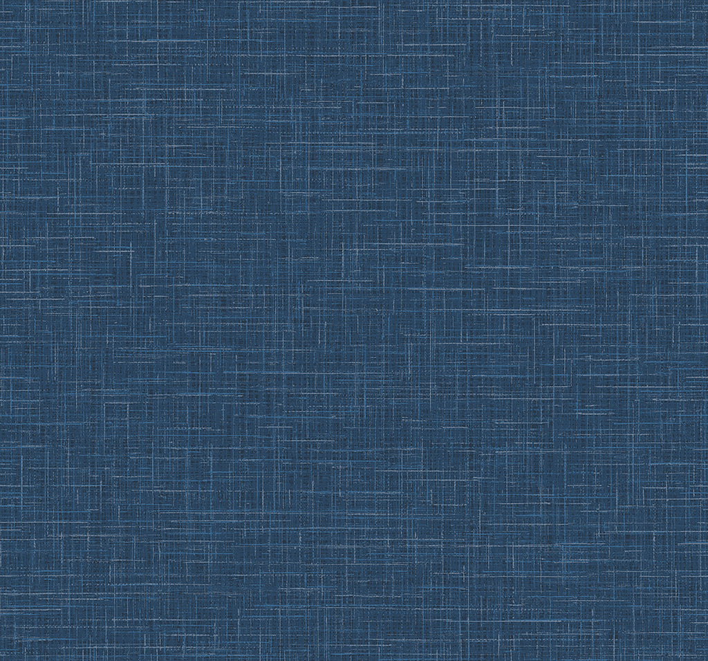 Malibu Glitter Faux Finish Wallpaper - Contemporary Linen - Cobalt | Malibu Wallpaper