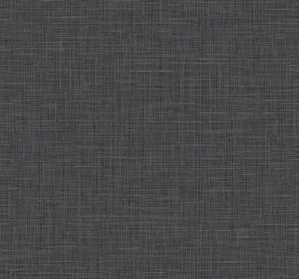 Glitter Faux Finish Contemporary Linen - Coal | Architectural Wallcoverings