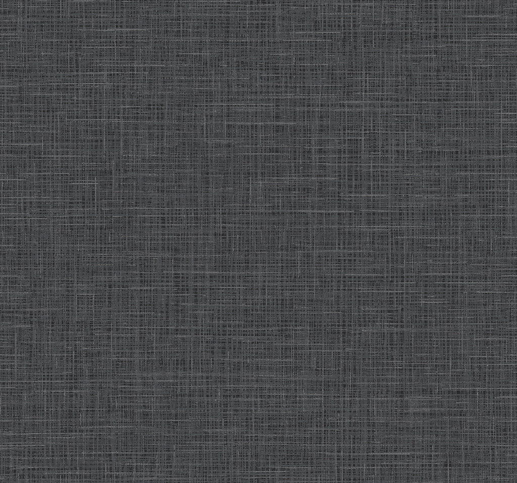 Malibu Glitter Faux Finish Wallpaper - Contemporary Linen - Coal | Malibu Wallpaper