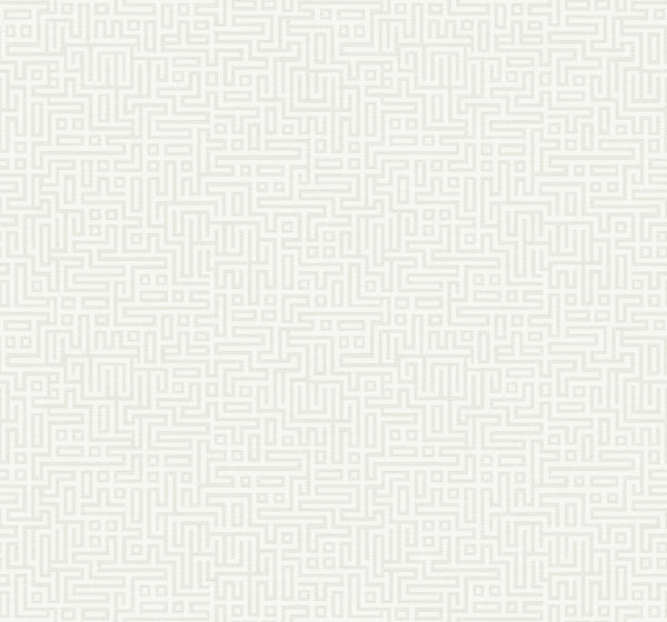 Malibu Rockefellar Maze Wallpaper - Contemporary Geometric - Margalo | Malibu Wallpaper