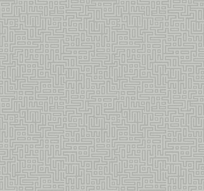 Rockefellar Maze Contemporary Geometric - Slate Grey | Architectural Wallcoverings