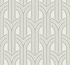 Malibu Broadway Arches Wallpaper - Contemporary Geometric - Chrome | Malibu Wallpaper