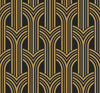 Malibu Broadway Arches Wallpaper - Contemporary Geometric - Antique Gold | Malibu Wallpaper