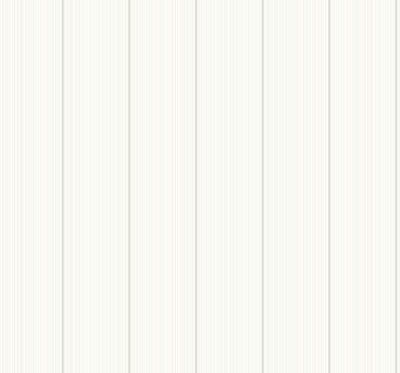 Rockefeller Stripe Contemporary Striped - Dove White | Architectural Wallcoverings