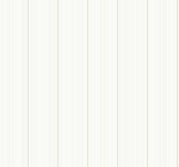 Rockefeller Stripe Contemporary Striped - Dove White | Architectural Wallcoverings