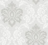 Malibu Deco Damask Wallpaper - Contemporary Damask - Cool Mist | Malibu Wallpaper
