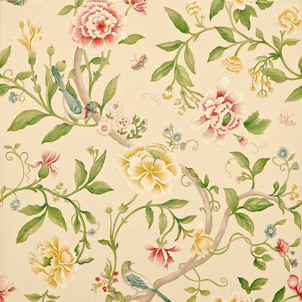 Porcelain Garden Red/Beige | Sanderson