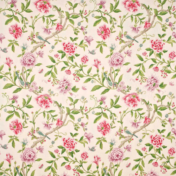 Porcelain Garden Magenta/Leaf Green | Sanderson